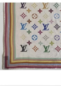 Louis Vuitton Scarf Monogram Multicolor Foulard Limited Edition Takashi Murakami - Picture 1 of 5