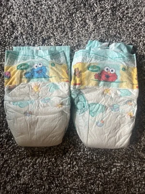 Lote 2 Set Diferentes Pañales Pampers Baby Dry 2007 Vintage Talla 2 Plaza Sésamo Foto 1 de 4