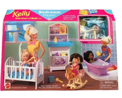 Kelly Baby Sister of Barbie Muñeca Dormitorio Juego 1998 De Colección Foto 1 de 4