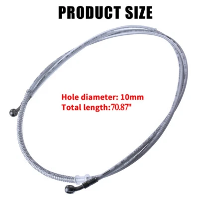 Kit trenzado de manguera de aceite de freno de motocicleta M10 de 180 cm/70,87" EE. UU. Foto 1 de 4