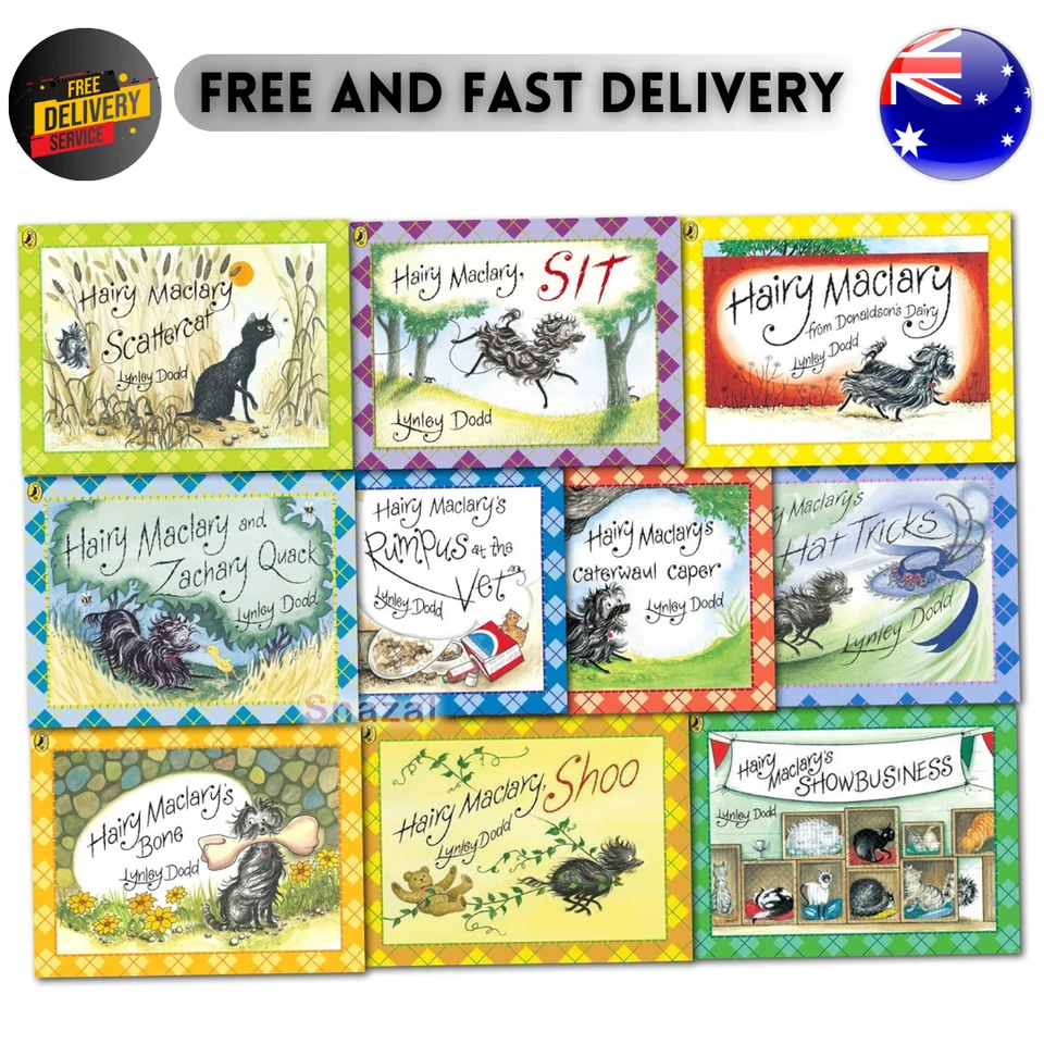 Lynley Dodd Hairy Maclary and Friends Series 10 Books Collection Set Novels - image 1 of 1