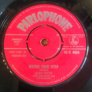 HEAR - 1962 BRIT BEAT ROCKER - ADAM FAITH - WATCH YOUR STEP - PARLOPHONE - Picture 1 of 2