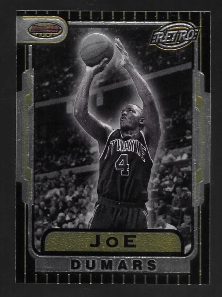 1996-97 Bowman's Best Retro Joe Dumars Card  Vintage Detroit Pistons #TB4 - Image 1 of 1