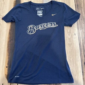 NUEVA CAMISETA NIKE MLB Milwaukee Brewers para mujer y mujer XS XSmall - Nueva sin etiquetas - Imagen 1 de 3