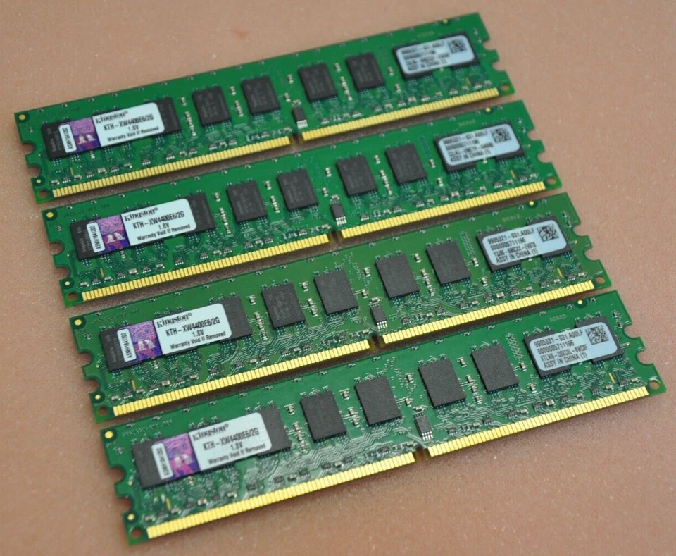 Kingston 8GB RAM Kit (4x KTH-XW4400E6/2G 2GB) PC2-6400E ECC Unbuffered Memory - Image 1 of 1