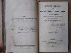 HISTOIRE ABREGEE DES PRINCIPALES INVENTIONS et découvertes, 1836. - Picture 1 of 12