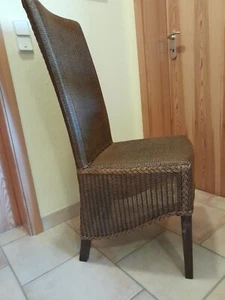 4 Lloyd Loom Esszimmerstühle - Picture 1 of 4
