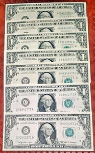 1969-B $1 FEDERAL RESERVE FULL DISTRICT & BLOCK SET 23 NOTES ~ GEM UNCIRCULATED - Picture 1 of 3
