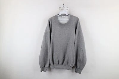 Vintage 90s Russell Athletic Mens XL Blank Crewneck Sweatshirt Heather Gray Foto 1 de 4