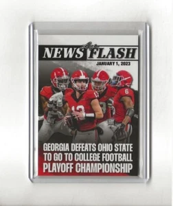 Leaf News Flash 2023 GEORGIA derrota al estado de Ohio - raro 1 de 109 - Imagen 1 de 2
