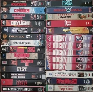 Sylvester Stallone VHS Tape Lot PARADISE ALLEY F.I.S.T. LORDS OF FLATBUSH ROCKY - Picture 1 of 1