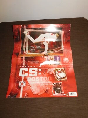 16X20 2005 COSTACOS BASEBALL MLB BOSTON RED SOX CURT SCHILLING CARDBOARD POSTER - Image 1 of 4