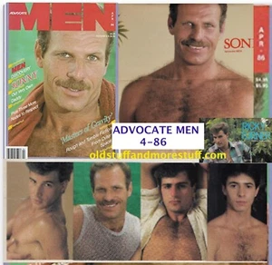ADVOCATE MEN APRIL 1986 4-86 RARE HTF SONNY! HAIRY HUNKS RICK TURNER BARRY QUINN - Picture 1 of 1