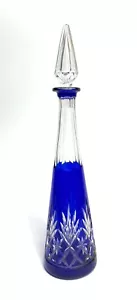 St-Louis Carafe à liqueur modèle Massenet cristal multicouche taillé - 32 cm - Bild 1 von 5