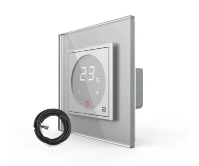 LIVOLO Raumthermostat ext. Temperaturfühler Fußboden / Elektroheizung Glasrahmen - Bild 1 von 4