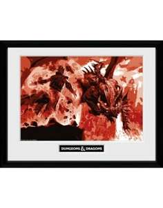  D&D DUNGEONS & DRAGONS RED DRAGON COLLECTOR PRINT - Imagen 1 de 1