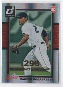 2014 Donruss CAREER BATTING AVERAGE /296 Xander Bogaerts Rookie Boston Red Sox - Picture 1 of 2