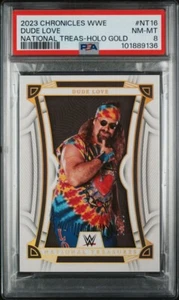 2023 Chronicles WWE - DUDE LOVE National Treasures GOLD /10 - PSA 8 NONE HIGHER - Picture 1 of 3