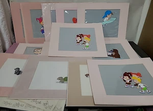Camp Candy Original Production Animation Cels, Some COAs, Lot of 15 - Matted - Picture 1 of 17