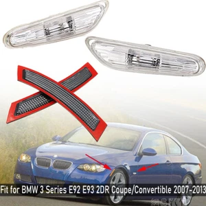 Juego de reflectores de parachoques delanteros + luz indicadora de giro lateral para BMW E92 E93 - Imagen 1 de 8