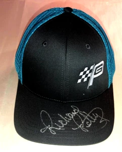 ¡NUEVO! Gorra gris y azul recién autografiada firmada Richard Petty #43 PETTY'S GARAGE - Imagen 1 de 6