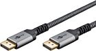 3x DisplayPort-Kabel, DP 1.4, 1 m, Sharkskin Grey; DisplayPort™-Stecker > Displa