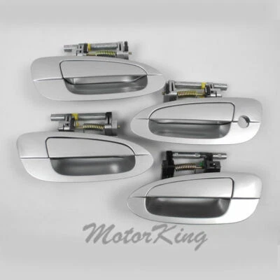 Manija de puerta MotorKing para 02-06 NISSAN ALTIMA JUEGO DE 4 PIEZAS EXTERIOR K12 plata DS240 Foto 1 de 4