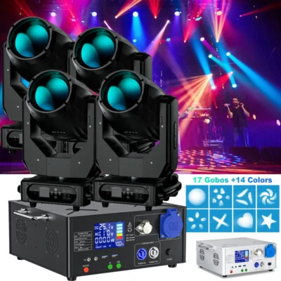 400W LED Moving Head Light RGBW Gobo Beam Stage Spot Lights DJ Show DMX Battery - Image 1 of 4