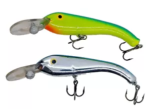 Tom Manns Vintage Fishing Lures Lot Crankbaits 5" inch 3/4oz - Picture 1 of 2