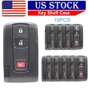 Lot 10 Replacement For 2004 - 2009 Toyota Prius Key Fob Remote Shell MOZB21TG - Photo 1/9