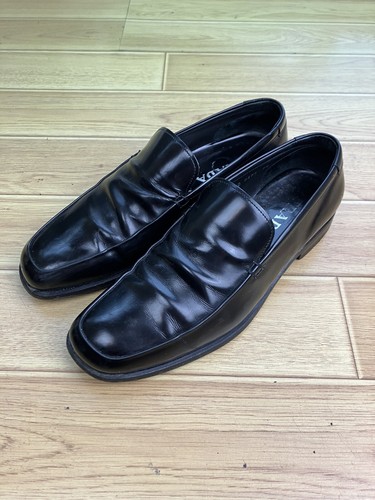 Mocassini slip on PRADA 7 5 UK tomaia alta lucentezza