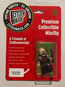 Heavy Metal Enthusiast Citizen Brick Minifig Minifigure Brand New - Bild 1 von 2