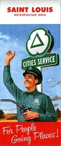 Hoja de ruta de servicio de ciudades 1958: St. Louis nuevo de lote antiguo - Imagen 1 de 1