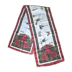 Bufanda cuello rectangular largo Book of Kells vintage hecha en Irlanda celta - Imagen 1 de 4