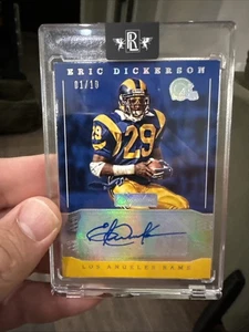 2016 Donruss Signature Series Eric Dickerson Auto #1/10 First On Print!! HOF - Picture 1 of 4