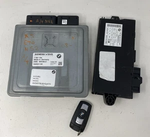 BMW E70 X5 N52 3.0 A/T ENGINE CONTROL UNIT DME ECU SET 7587164 - Bild 1 von 14