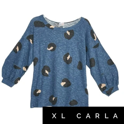 NWT - LuLaRoe - Carla Top - Animal Print - XL - Image 1 of 2