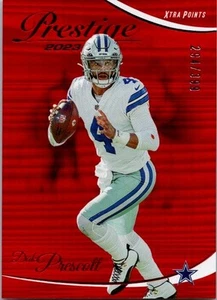 2023 PANINI PRESTIGE XTRA POINTS RED PREMIUM PARALLEL #78 DAK PRESCOTT 294/399 - Foto 1 di 1
