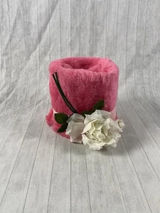 VTG MCM Toilet Paper Cover Royal Plush Bath Orlon Acrylic Pink Vintage - Picture 1 of 6