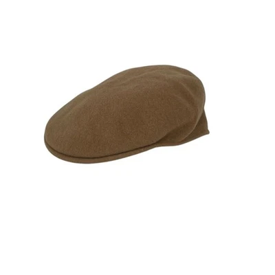 Boné plano masculino Kangol lã 504 novo com etiquetas caramelo rústico tamanho G design icônico casual - Imagem 1 de 4