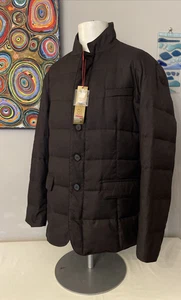 M&S - Feather & Down Jacket - Storm Wear - Tailored Fit - Charcoal - XL - NEW - Picture 1 of 9