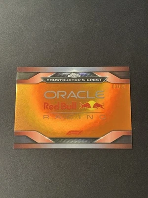 2023 Topps Chrome Formula 1 Red Bull Racing F1 Constructor's Crest 03 /25 Orange - Image 1 of 2