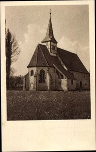 Ak Wässerndorf Marktsteff, Wiese mit Blick zur Kapelle - 4129466 - Bild 1 von 2