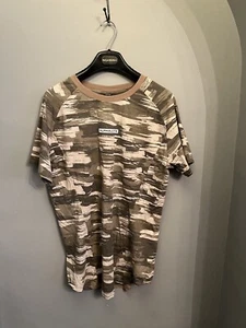Alphalete Men’s Velocity Gym Tee T Shirt Top Tan Camo New BNWT Medium - Picture 1 of 9