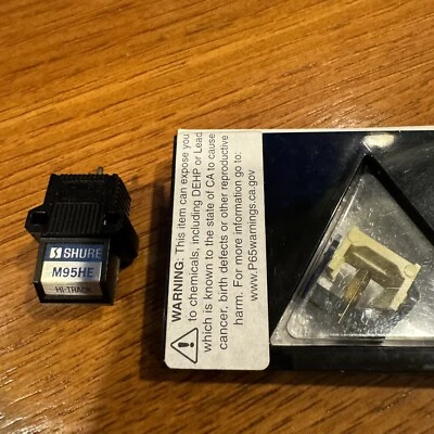 SHURE M95HE HI TRACK STEREO PHONO CARTRIDGE - NEW NEEDLE - EXCELLENT CONDITION - Photo 1/4