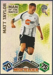 TOPPS MATCH ATTAX 2009-10-BOLTON WANDERERS-MOTM-MATT TAYLOR-SILVER FOIL - Picture 1 of 1