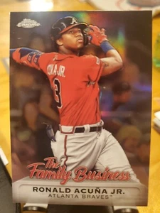 Ronald Acuna Jr Topps Chrome The Family Business - Bild 1 von 2