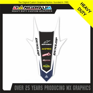 HUSQVARNA TC FC 125+ 14-15 TE FE 2014-16 REAR MUDGUARD FENDER GRAPHICS DECALS - Picture 1 of 1
