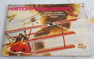 Brooke Bond Picture Cards - History of Aviation Card Album 50 Aircraft Complete - Image 1 of 4