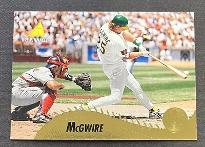 1995 Pinnacle Oakland Athletics Baseball Card #196 Mark McGwire - Image 1 of 2